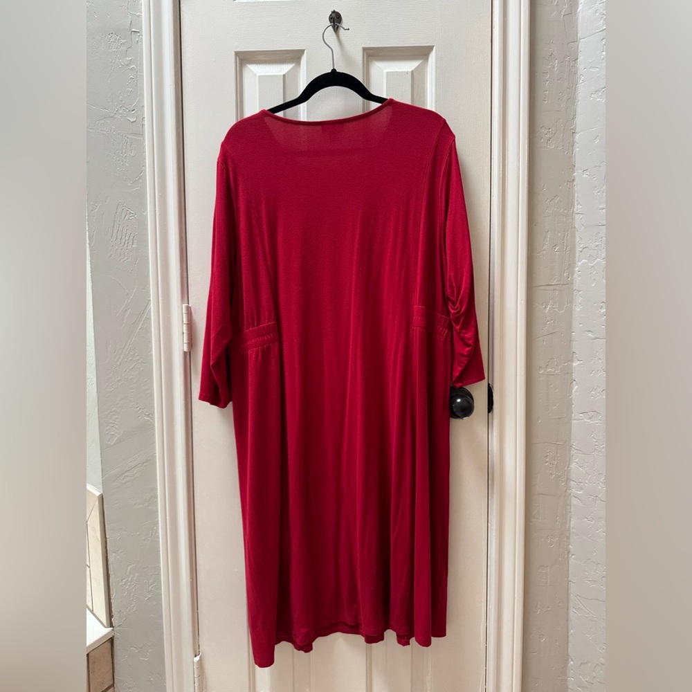 J. Jill Wearever Collection 2X Dress, Red - Picture 4 of 6